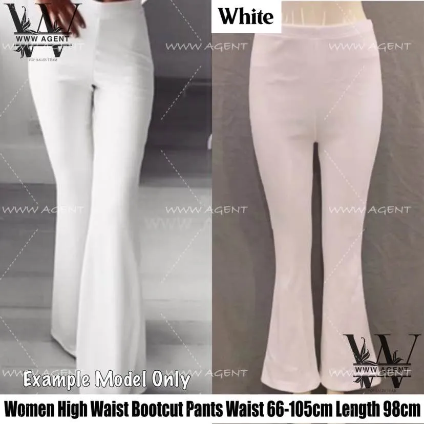 Women High Waist Bootcut Pants Flare Wide Leg Trousers Bell Bottom Seluar  Bootcut Seluar Panjang Sport Pants Jogger Pants Casual Pants Legging Pants