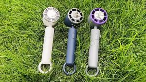 Quạt làm lạnh cầm tay P-106  quạt tích điện để bàn có móc treo đa năng sò lạnh nhiệt độ cực thấp cực mát
