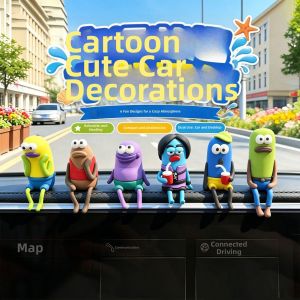 JOYCS | Bikini Bottom Character Decorative Car Interior Decoration Cartoon Figures