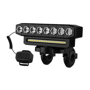 Đèn Trước Xe Đạp Sạc USB Tích Hợp Còi Xe Đạp 120dB 6 Chế Độ Chiếu Sáng Chống Nước Chuông Xe Đạp Dễ Lắp Đặt Đảm Bảo An Toàn Khi Đạp Xe