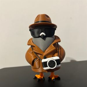 Đồ Chơi Hình Con Vịt Thám Tử Shanhaijing Có Thể Lắp Ráp Đồ Chơi Mô Hình Động Vật Plushie Có Thể Di Chuyển Bằng Gỗ Khối Xây Dựng