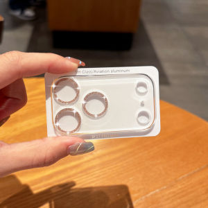  17Promax 16Pro 15Luxury Rhinestone 14Anti-scratch 13Full Coverage Camera Lens Film Flash Powder Integrated Mobile Phone Back Camera Protection Sticker