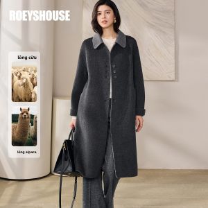 Roey s house | Áo Khoác Lông Cừu Hai Mặt cho Phụ Nữ
