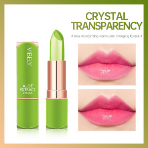 VEDO 💕COD Lipbalm Pemerah Bibir Aloe Vera Sooting Mouisturizing Lipstik Tahan Lama Anti Air Lipgloss Wanita Pelembab Bibir Lidah Buaya