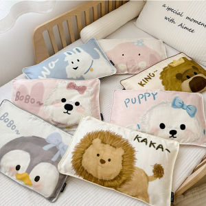 Ins Style Pure Cotton Double Layer Pillowcase Childrens Cartoon Nursery Single Purchase Baby Pillow Cover Breathable Sweat Absorbent