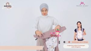 Moms Baby Gendongan Depan Bayi SSC M-Shape Baby Carrier Polyester Berry Baby