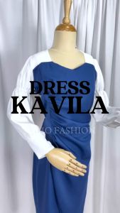 ALMO FASHION - [MC] - Dress Kavila / Dress Wanita Kekinian / Gaun Wanita Mewah / Baju Dress / Dress Wanita Elegant / Dress Wanita Polos / Dress Murah / Pakaian Wanita  Model Terbaru