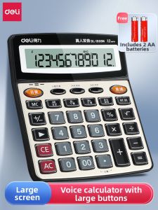 deli | Solar Dual Power Business Scientific Voice Calculator