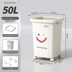 ABEPC | Large Capacity Elegant Garbage Bin