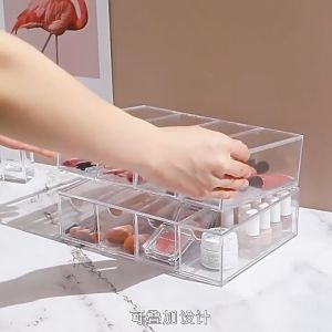 【Agate ของแท้】กล่องใส่แว่นตา กล่องเก็บแว่น กล่องเก็บแว่นตา การออกแบบที่โปร่งใส แว่นตาหาง่าย กล่องเก็บของ กล่องแว่น 4ชั้น