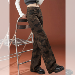 PAIBOLI | Slimming High Waist Wide Leg Flared Denim Pants