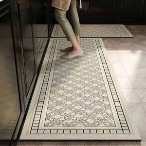 Thảm Trải Sàn VIKAMA Flannel Thảm Lối Vào Chống Trượt Thấm Nước Thảm Cao Cấp Chống Bụi Bẩn Cho Nhà Bếp Hành Lang Tủ Quần Áo Trang Trí Nhà Cửa