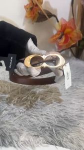 ของแท้ 💯% เข็มขัด COACH CX061 SIGNATURE BUCKLE BELT 25 MM (IMXHE)