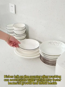 Isidoro.os X Shape Dish Drainer Rack Foldable Rak Plastic Mangkuk Rak Pinggan Berkualiti Tinggi