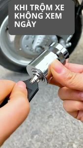 Khóa chống trộm xe đạp xe máy khóa đĩa xe máy bằng thép nguyên khối Ehome