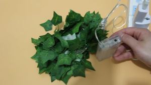 Flower Green Leaf String Lights USB And Battery Powered Ivy Vine Fairy Lights Garland For Party Christmas Courtyard Decoration