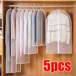 Dust Proof Garment Protector Cover Bag Fully Enclosed Clothes Cover with Zipper Clothes Bags Hanging Durable Clothes Storage Bag