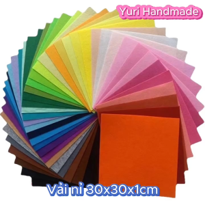 Vải Nỉ Cứng 30x30cm Độ Dày 1mm Chất Liệu Bền Dùng Làm Móc Khóa Đồ Chơi Lót Kẹp Tóc Handmade