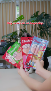 [CHÍNH HÃNG] Súp Thưởng Cao Cấp Cho Mèo 😼 INABA CIAO CHURU Nhập Khẩu Thái Lan (Gói 4/thanh)