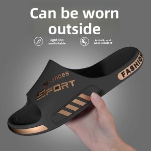 MONLEYTA | Antibacterial Anti-Odor Mens Slippers Non-Slip Summer 2024 New Outdoor Indoor Home Bathing Extra Large Size Sensation