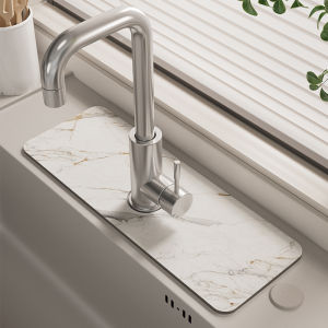 Faucet Hydrophilic Pad Bathroom Kitchen Wash Basin Diatom Ooze Mat Cutting Narrow Anti-Mildew Table Top Water Draining Pad