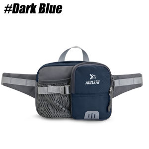 Water-Resistant Adjustable Fanny Pack with Bottle Holder & Multi-Pockets for Hiking Running Cycling Travel Outdoor