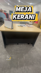 MEJA KERANI 3 LACI – MEJA PEJABAT MODEN DENGAN KUNCI KESELAMATAN PP4