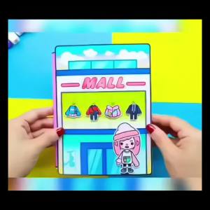 Cửa hàng quần áo của Toca Thời trang búp bê giấy Quiet book