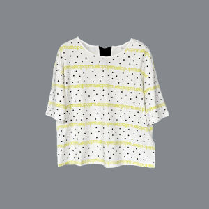 Áo Thun Cotton Cổ Tròn Tay Ngắn Kẻ Sọc Rộng Rãi Cho Nữ Mùa Hè Ngọt Ngào Thường Ngày Dài Vừa Phải