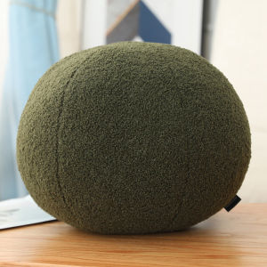 Ball Pillow Nordic Round Throw Pillows Boucle Ball Pillow Sphere Shaped Pillow Round Decorative Pillow for Couch Sofa Bedroom