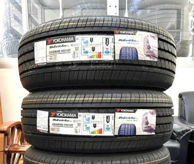 235/65R16 115/113T YOKOHAMA Bluearth van RY55(รถตู้กะบะ) ยางใหม่ปี24🇹🇭 ราคาโปร2เส้น✅ แถมจุ๊บลมยางแท้😍 มีรับประกันนาน4ปี✅❤️