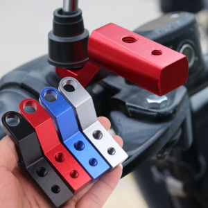 2Pcs Motorcycle Rearview Mirror Extension Bracket Spotlight Holder Motorcycle Electric Vehicle Side Mirror Modification Accessories