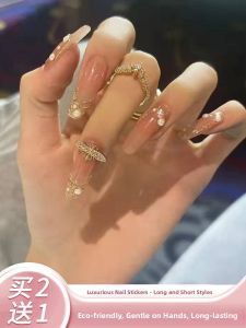 MONLEYTA | Handmade Nail Art Stickers Short And Medium Length New Autumn Winter Collection Fashionable And Elegant Nail Tips By MONLEYTA