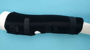 Eadric Adjustable Knee Support Brace - New Post-Operation Fracture Sprain Knee Splint Immobilizer in Black - Medium Size