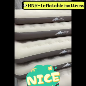 RNR Inflatable mattress single double inflatable bed home lazy outdoor folding portable thickened inflatable bed