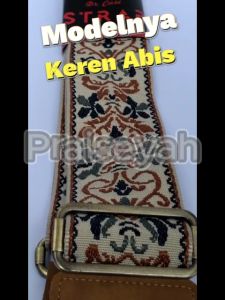 Strap Gitar Elektrik Ornate Cream Dr Case Embro Gitar Akustik