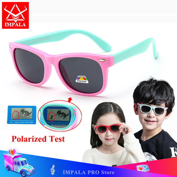 IMPALA PG1806W Fashion Kids Sunglasses Baby Boys and Girls Silica