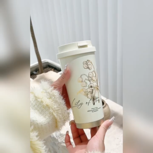 GERM 500ML Water Cup S31603 Cangkir Termos Baja Tahan Karat Cangkir Kopi Gelas Air Mobil Portabel
