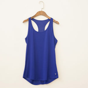 Loose Fit Breathable Sleeveless Workwear Vest Summer Running Yoga Fitness Candy Color Sports Vest Womens Casual Backless Top