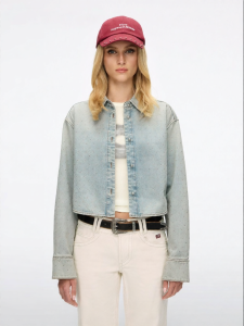 Imported Denim Vintage Shiny Hotfix Shirt