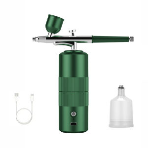 Bộ Dụng Cụ Vẽ Móng Bằng Khí Nén Di Động Với Máy Nén Khí Dùng Cho Vẽ Móng Trang Trí Bánh Kem Thủ Công Mỹ Nghệ Bộ Cọ Khí Bằng Thép Không Gỉ Dành Cho Làm Móng