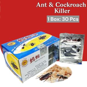 KR8424 30Pcs 3g Ant Killing Bait Cockroach Bait Powder Semut & Lipas Serbuk Umpan Berkesan{1Box}