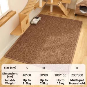 HELLOLEIBOO | Durable Non-flaking Cat Scratcher Mat Pad