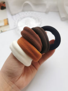 5 Pieces ~ K-style Basic High Elasticity Seamless Hairband Female Tie-up Hair Rubber Band Bold Adult Hair Tie Hair Rope
