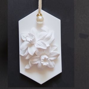 ป้ายสเปรย์หอมแฮนด์เมด DIY ป้ายดอกไม้คริสต์มาส ป้ายหินสเปรย์หอม งานฝีมือปีใหม่ งานฝีมือ DIY สำหรับเยาวชน