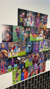 WALL DECOR POSTER DINDING LIONEL MESSI TERBARU/ FREE STIKER/ HIASAN DINDING AESTHETIC/ REAL PICT