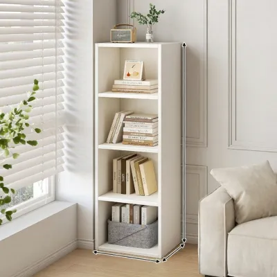 NEIKAI |Corner Small Narrow Standing Bookshelf Storage Cabinet Free Combination