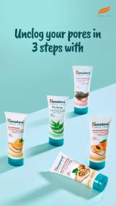 HIMALAYA Gentle Exfoliating Daily Apricot Face Wash 100ml | 50ml - Mengurangi Komedo degan Lidah BuayaAprikot & Neem