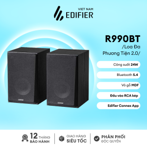 Loa Đa Phương Tiện 2.0 EDIFIER R990BT | Công suất 24W | Đầu vào RCA kép | Bảo hành 15 Tháng