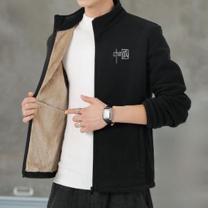 ROMON | เสื้อสเวตเตอร์คอวีผ้าฟูมิโมเนียสำหรับผู้ชาย ฤดูใบไม้ผลิ ฤดูใบไม้ร่วง ฤดูหนาว เสื้อคลุมกันหนาวแบบสวมหัว แจ็คเก็ตขนแกะ แฟชั่นลำลอง